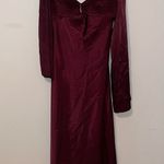 Patra Burgundy Spaghetti Strap Ruched Bust Sweetheart Neckline Gown Size 12 Red Photo 0