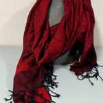 Pashmina Red Paisley Floral Print Winter Fashion Scarf Shawl Wrap ♥️ Photo 1