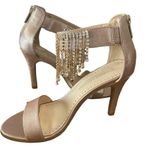 Adrienne Vittadini Adrienne Vitadini rose gold rhinestone fringe high heels Photo 5