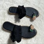 Pearl pineapple black ruffle sandals 7 Photo 4