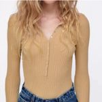 ZARA RIBBED KNIT POLO SHIRT Photo 2