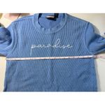 Pennant Sportswear "Paradise" Sweatshirt - Blue Ribbed Crewneck, Size S, EUC Photo 5