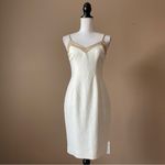 Black Halo  | White Chantal Sheath Dress Sz 2 Photo 1
