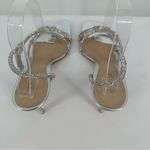 Schutz  Lauryn Dress Rhinestone Sandals size 9.5 Strappy Crystal Leather Photo 7