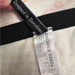 Andres Sarda White Textured Bikini Bottoms Sz 8 Designer Swim Photo 3