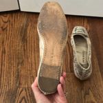Jack Rogers  Belle Buckle Python Printed Leather Flats Size 9.5 Cream Python Photo 4