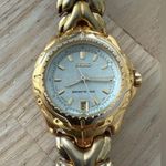 Seiko Sport 100 Vintage Ladies Watch Silver Dial Gold Bracelet 10 BAR Date Photo 3