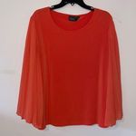 Chico's Chico’s Travelers Collection Pleated Sleeve Top Size XL Photo 0