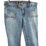 Von Dutch  Low Rise Straight Leg Jeans Womens Size 31 Blue Distressed Y2K Photo 1