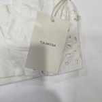 Tularosa Valentina Embroidered Bra Top in White XS Photo 3