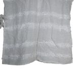 Vince Camuto Women's XS White Eyelash Fringe Linen Blend Blouse NEW Photo 5