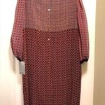 Max Studio Max Srudio poof sleeve Geo Print shift dress Photo 1