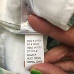 Saint Tropez West Green Palm Linen Shorts Size 10 Photo 4