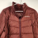 Eddie Bauer  Chevron Down Jacket EB650 Women's Large Brown/Burgundy Photo 1