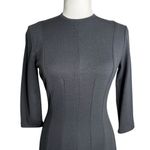 Vintage 60s Betty Barclay Pencil Dress S Black Wiggle Midi Zipper Union Made Photo 1