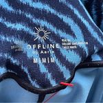 Aerie OFFLINE BY | Blue High Waisted Zebra Print Leggings Sz M Photo 4
