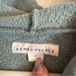 Aeropostale AERO Sz XS Pullover Green Short Hoodie Sweatshirt Spell Out Logo Photo 2