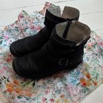 Jbu “Ellie” Black Scrunch Ankle Boots with Buckle, Sz 9 (Wide) Photo 1