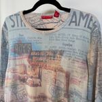 Gloria Vanderbilt Vintage Y2K Colorful Western Top Boho Coastal Cowgirl Country USA XL Petite Photo 1