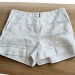 AX ARMANI EXCHANGE White Paneled Dress Shorts Size 4 Photo 0