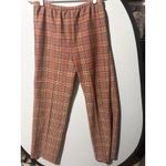 Vintage Plaid Blazer Skirt Set Womens 3 Piece Suit Pink Red Tan Classic Size M Photo 10