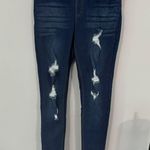 JVINI Fashion Distressed Jeggings Jean Leggings w/ Pockets Women's Size Small Photo 0
