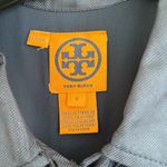 Tory Burch  Silk Navy and Cream Geometric Print Sleeveless Midi Dress Size 6 Photo 2