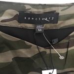 Anthropologie [NWT]  | Sanctuary Military Camo Cold Shoulder Silky Top Size XS Photo 2