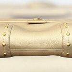 Cole Haan Women's Gold Studded Leather Clutch Bag Party/Cocktail Photo 1
