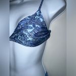 frankie's bikinis Frankie’s Bikinis Blue Paisley Triangle Top (S) & Cheeky Bikini Bottom (M) Set Photo 4