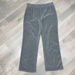 Bill Blass Sport Velour Straight Leg Pull On Track Pants Grey Large Gray Photo 2