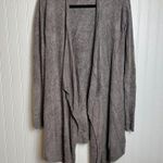 Barefoot Dreams  Bamboo Cozychic Lite Grey Open Front Cardigan L45 Photo 1