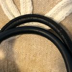 Emma Fox  Large Tan/Black Leather Gold accent Purse Photo 5