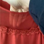 SheIn Red Relaxed Blouse with Bib Collar Photo 2