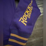 Rockstar Original Jacket size Small women’s purple and yellow cold shoulder Photo 5