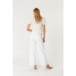Anthropologie Level 99 Hudson Crop Wide Leg Jeans White 27 Raw Hem Flare Chic Photo 2