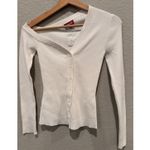 STAUD  Craftsman One-Shoulder Rib Cardigan Size XS Photo 8