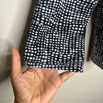 MELLODAY  Dot Print 3/4 Exposed Zipper Mock Neck‎ Top Photo 2