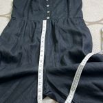 Madewell Black Sleeveless Wide-Leg Jumpsuit in 100% Linen, size 12 Photo 6