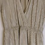 Baltic Born  Athena Pleated Maxi Dress Metallic Gold Long Gown Size XS Bridesmaid Photo 4