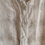 Flax  Linen Button Down Tunic Top Size Large Photo 2