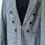 Tommy Hilfiger Plaid Peak-Lapel Long Line Blazer, Sz 16 Photo 9