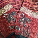 Flashback Vintage 90s Tapestry Jacket Velvet Blazer Ribbed Sequin Embroidered L Photo 8