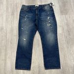 CAbi 100% BF Distressed Jeans - New - Size 16 Photo 0