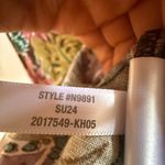 Madewell Shirred Cap-Sleeve Top in Brushstroke Monstera Dark Coffee Small Photo 10