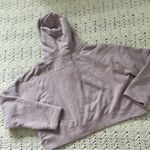 Adidas 100% Cotton Cropped Pullover Hoodie Sweater Purple (Small) Photo 6