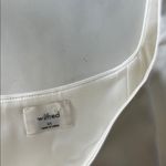 Aritzia x Wilfred Shine Bustier Satin Crop Top XS White Photo 6
