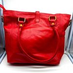 Bright Red Italian Leather Bag | Made in Italy | Borse in Pelle Photo 5