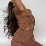 Isabelle's Cabinet Dancing Queen Sparkle Bronze Jumpsuit Photo 2