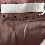 Rachel Parcell Tiered Ruffle Midi Skirt Size 10 Chiffon Flocked Tan Black Dots Photo 9